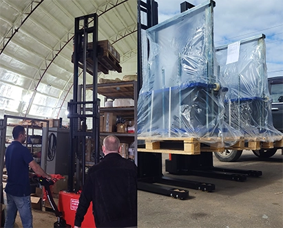 Тест-драйв складской техники на нашем складе в Михайловске