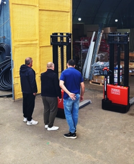 Тест-драйв складской техники на нашем складе в Михайловске